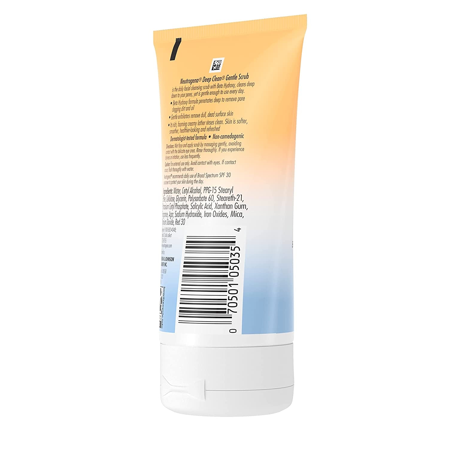 Deep Clean Gentle Daily Facial Scrub, Oil-Free Cleanser 4.2 Fl. Oz