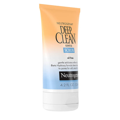 Deep Clean Gentle Daily Facial Scrub, Oil-Free Cleanser 4.2 Fl. Oz